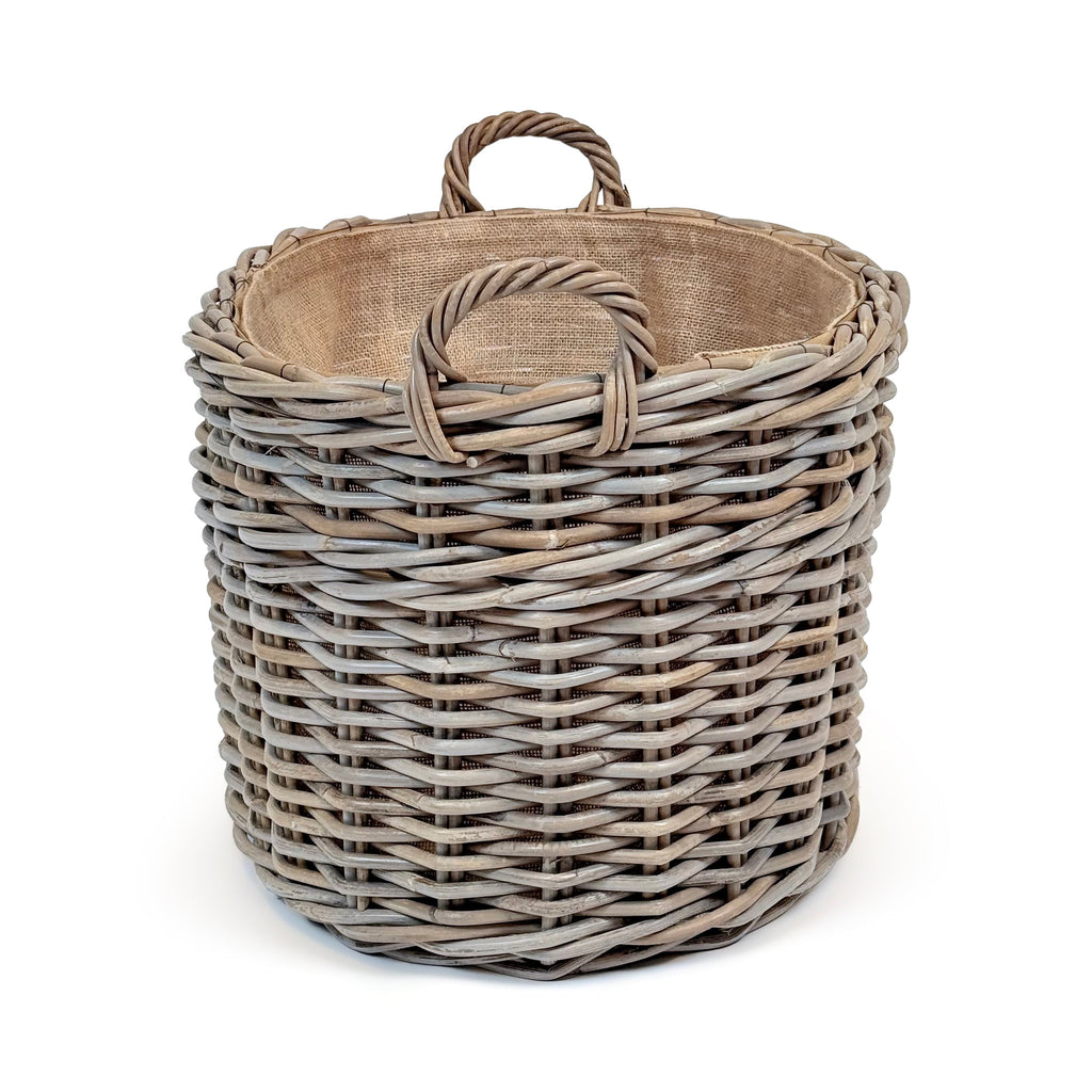 Oval Wicker Log Basket | Large