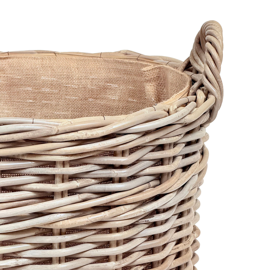 Oval Wicker Log Basket | Small