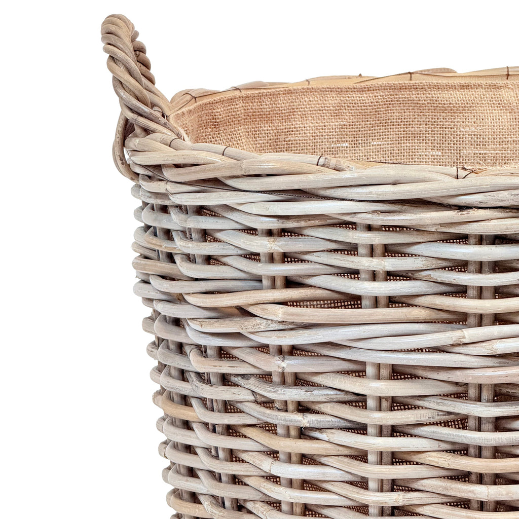 Oval Wicker Log Basket | Large