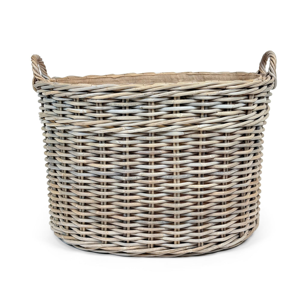 Oval Wicker Log Basket | Medium
