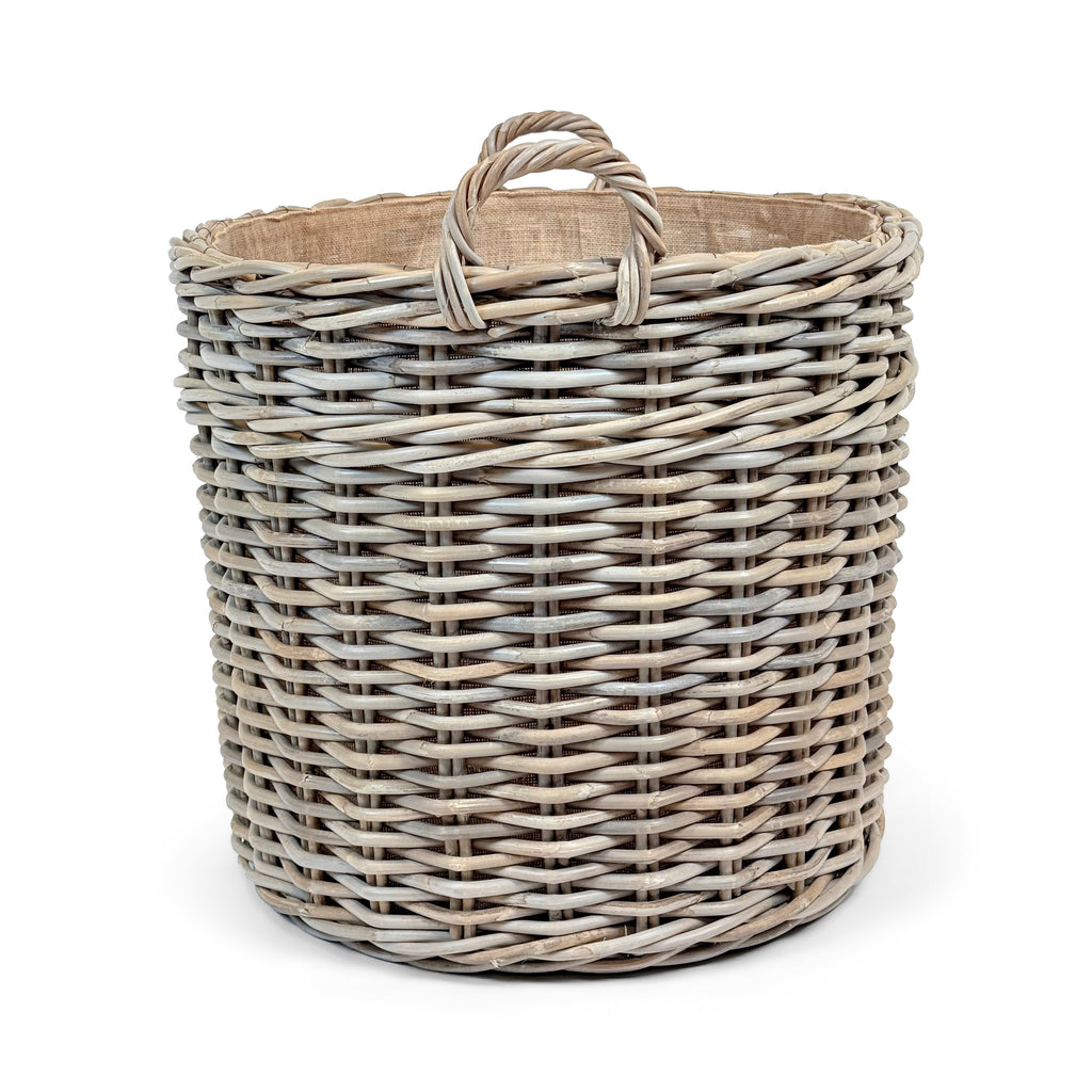Oval Wicker Log Basket | Medium