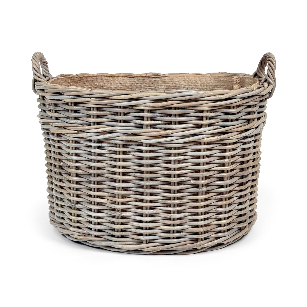 Oval Wicker Log Basket | Large