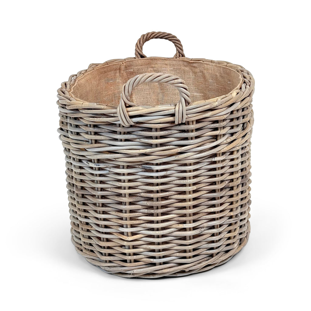 Oval Wicker Log Basket | Small