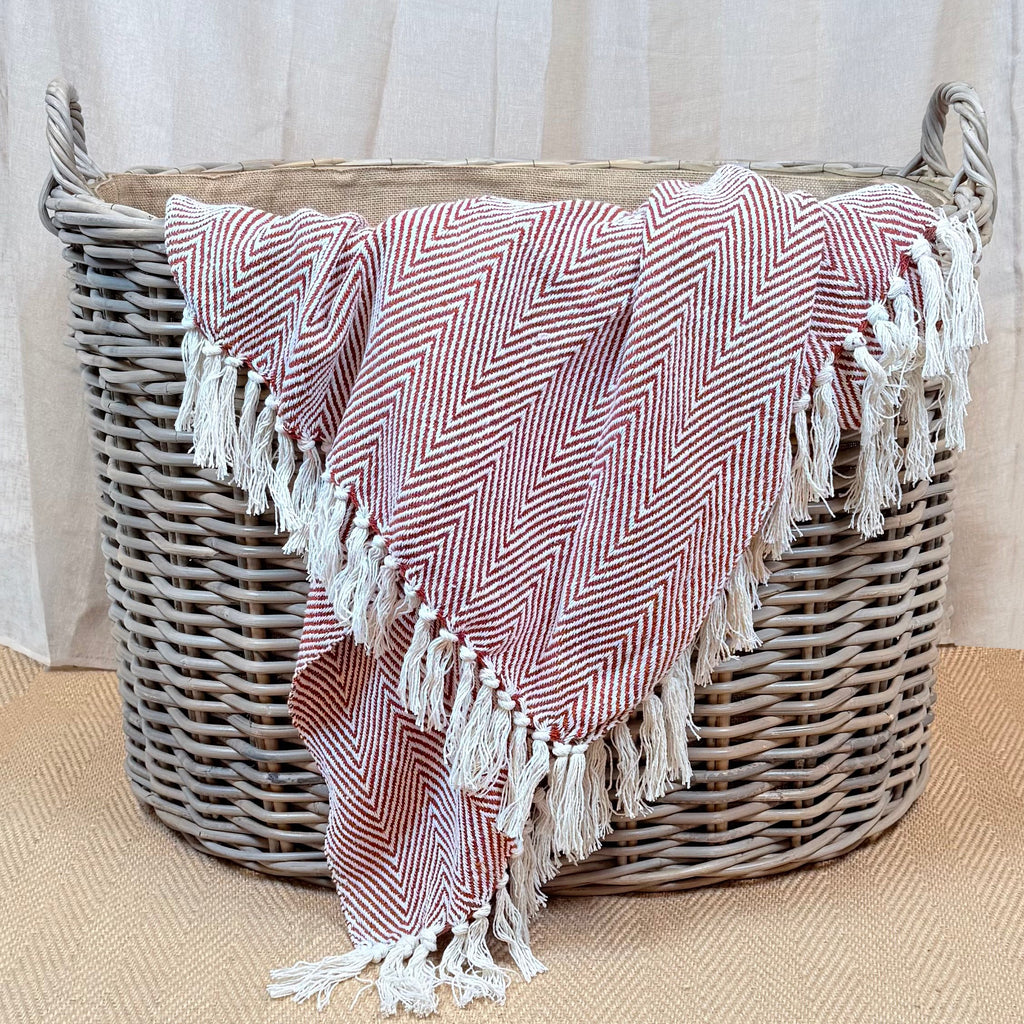 Oval Wicker Log Basket | Large