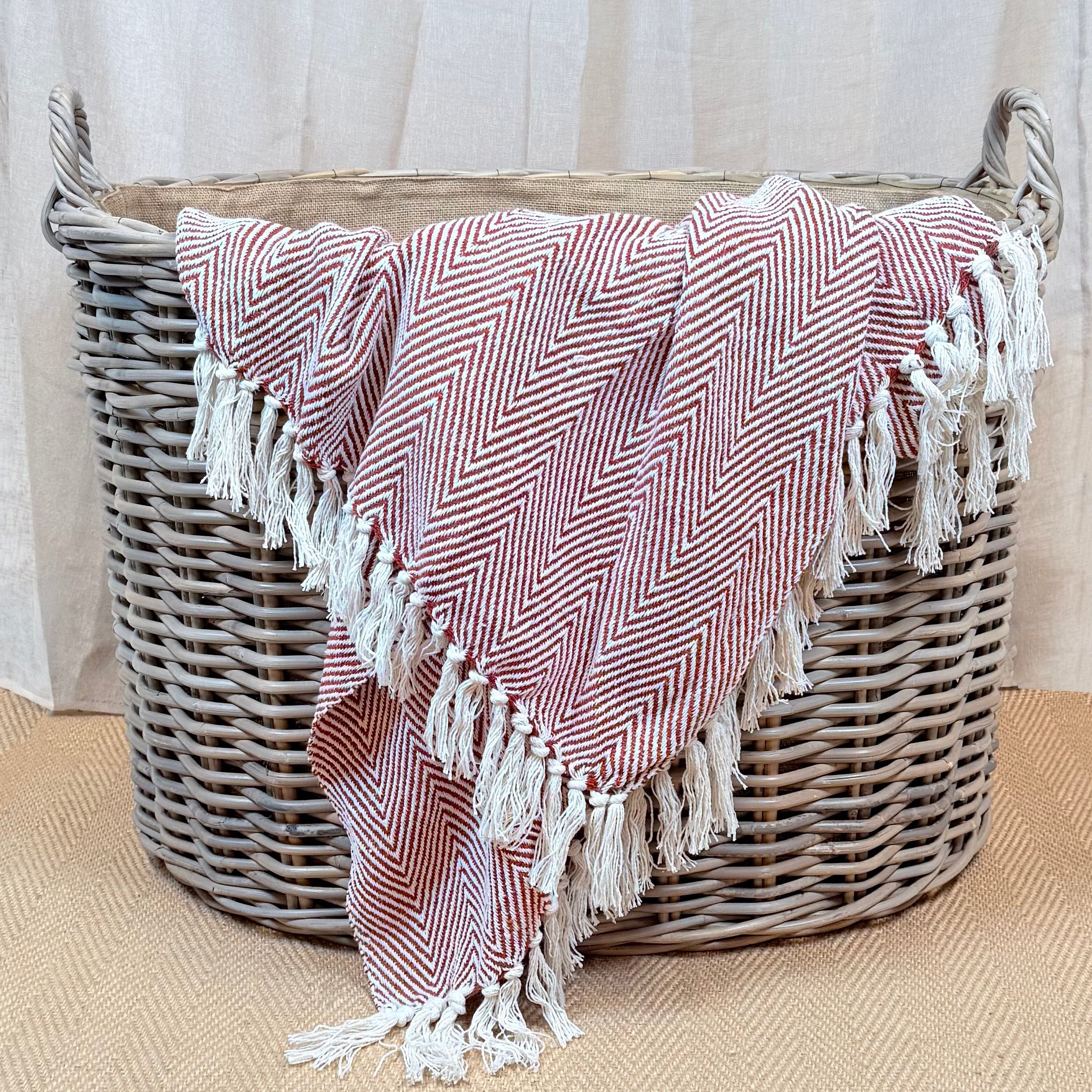 Oval Wicker Log Basket | Large