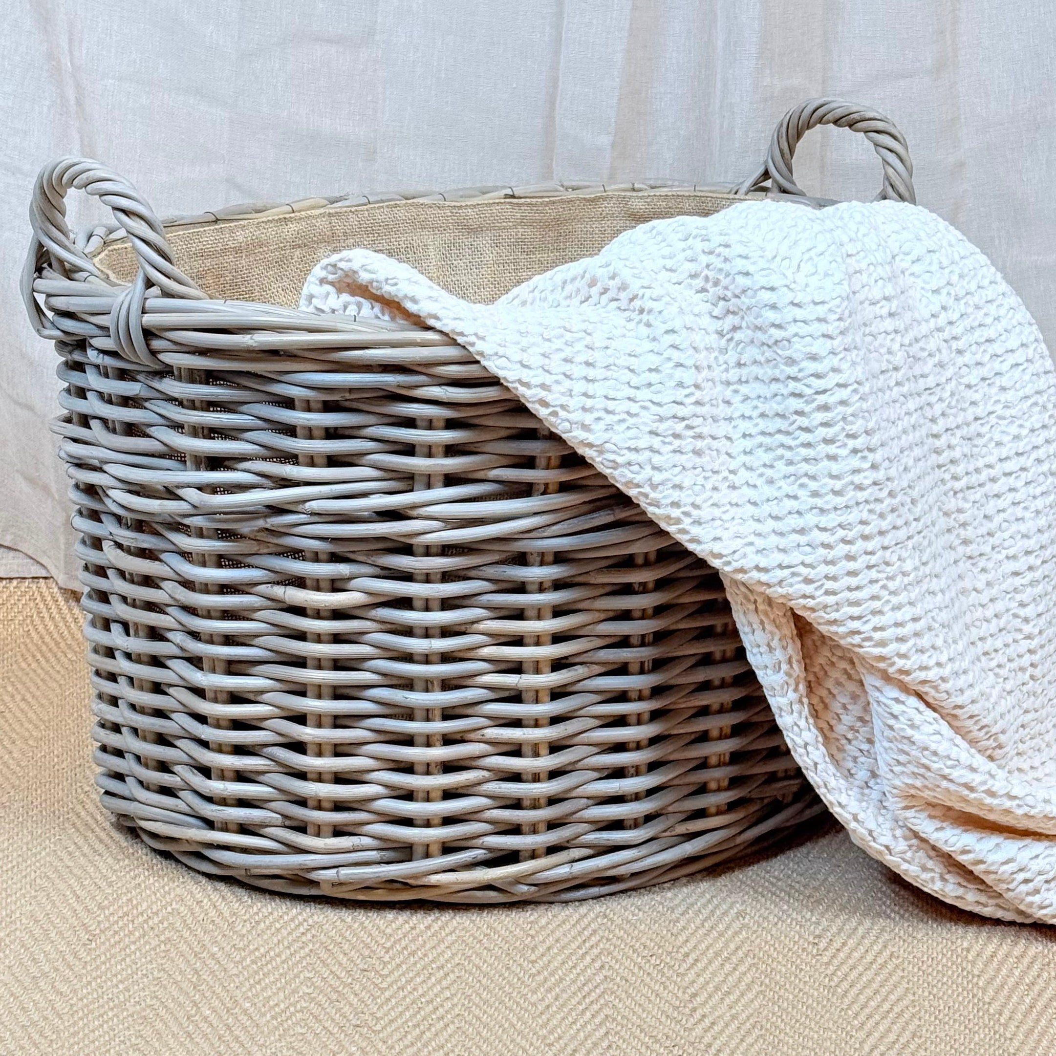 Oval Wicker Log Basket | Small