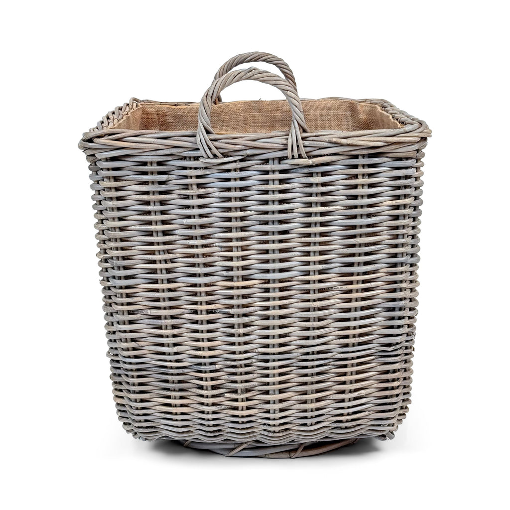 Square Wicker Log Basket | Large