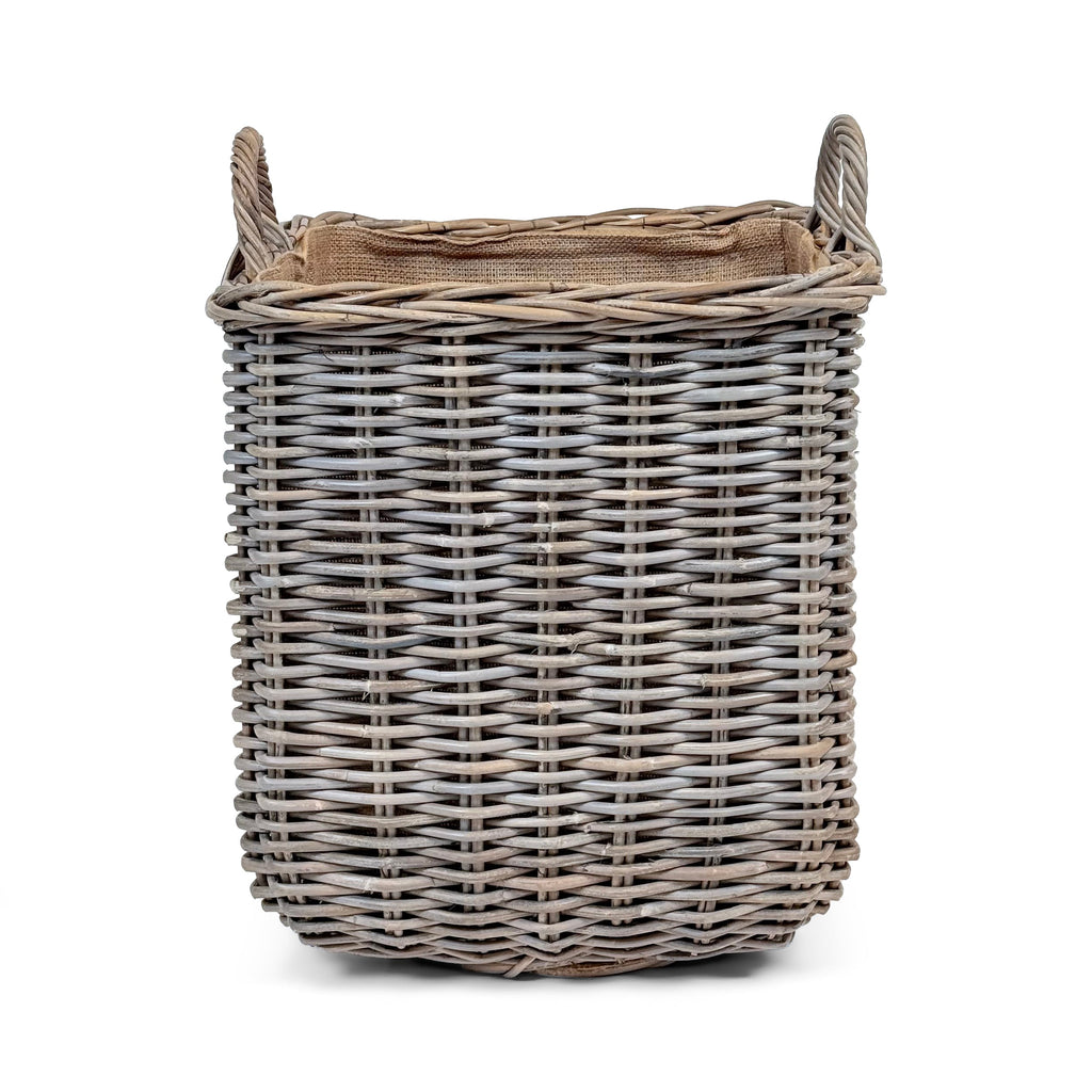 Square Wicker Log Basket | Small