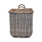 Square Wicker Log Basket | Small