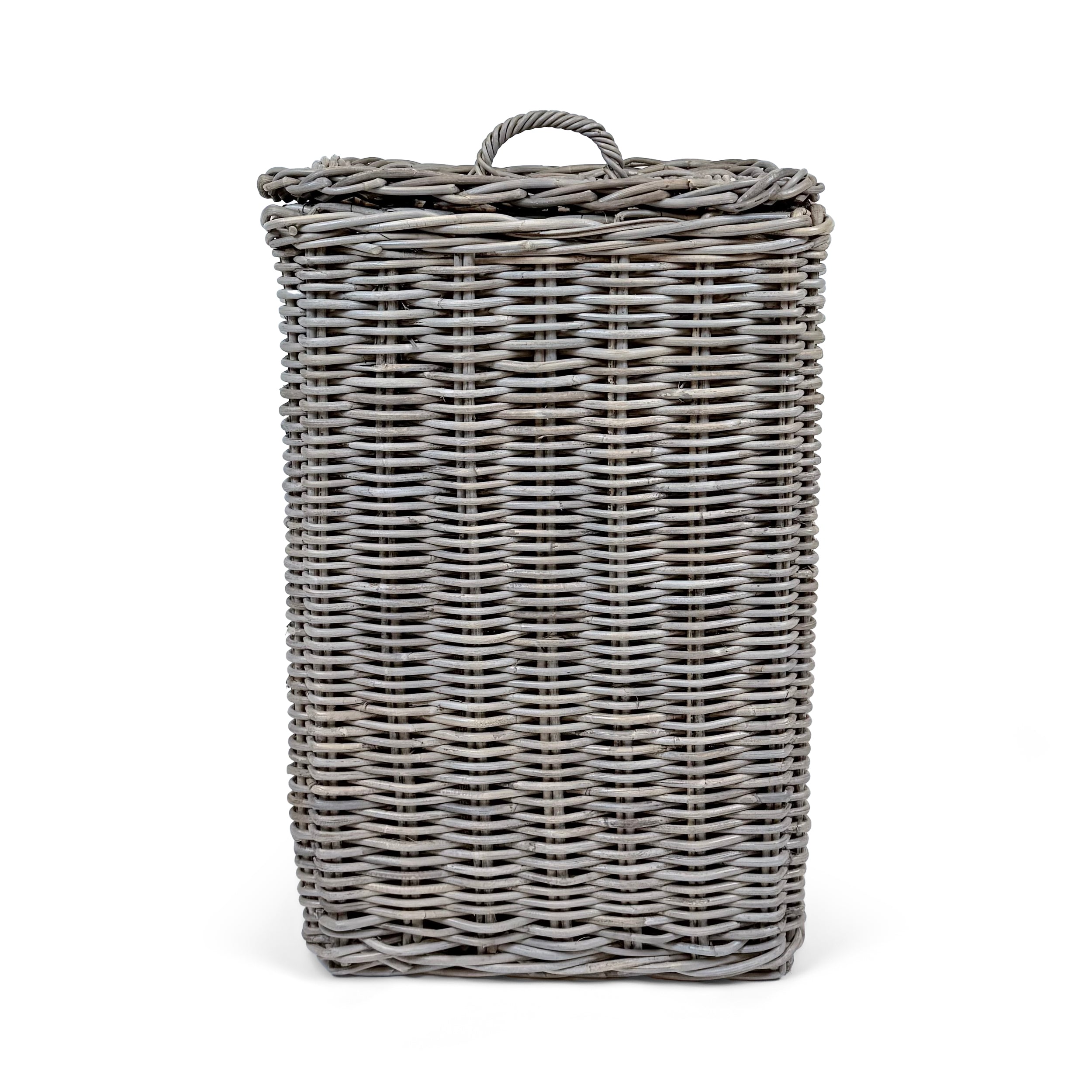 Square Rattan Laundry Basket | Large