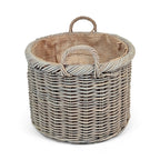 Rattan Oval Wicker Storage Basket Tray | Large