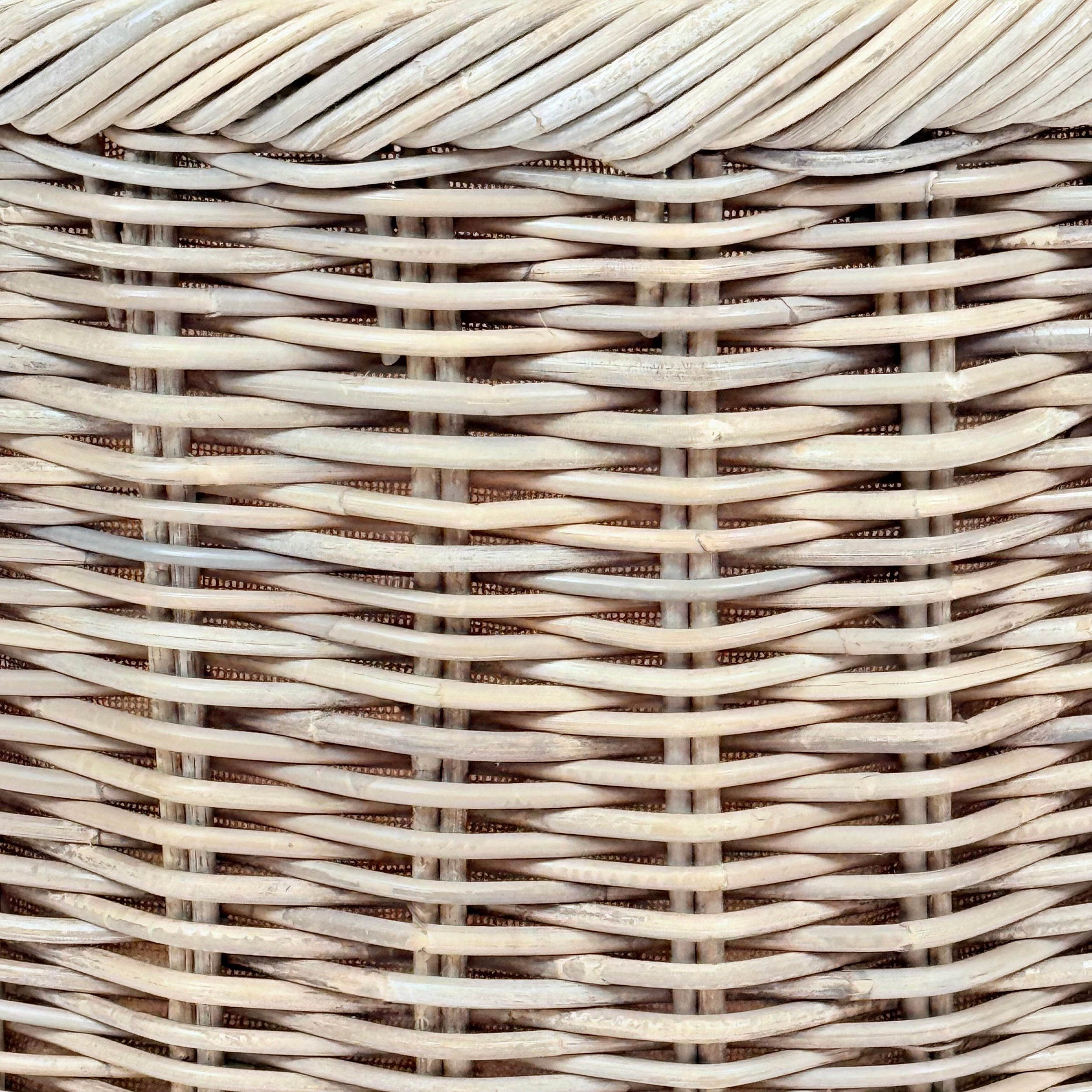 Rattan Oval Wicker Storage Basket Tray | Large