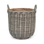 Rattan Round Wicker Log Basket | Medium