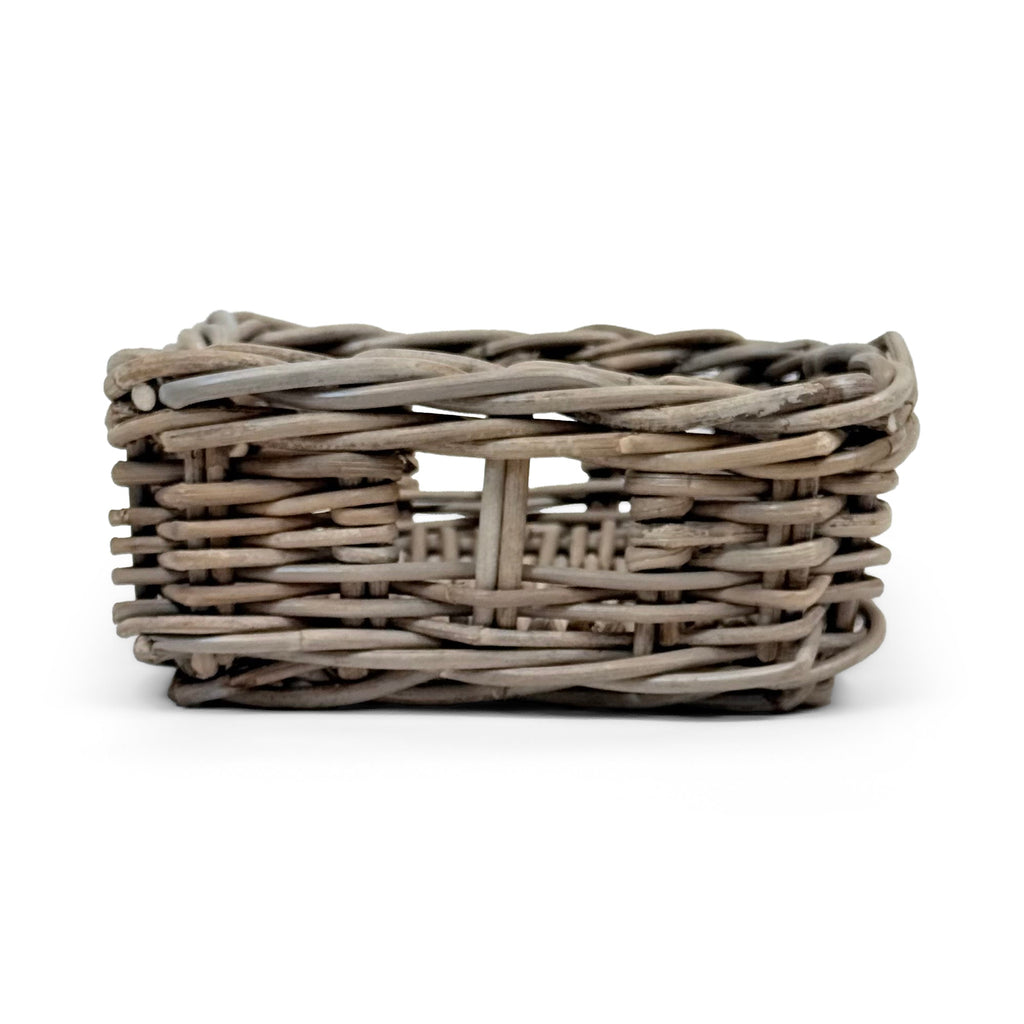 Rectangular Kubu Rattan Wicker Storage Baskets | Extra Small