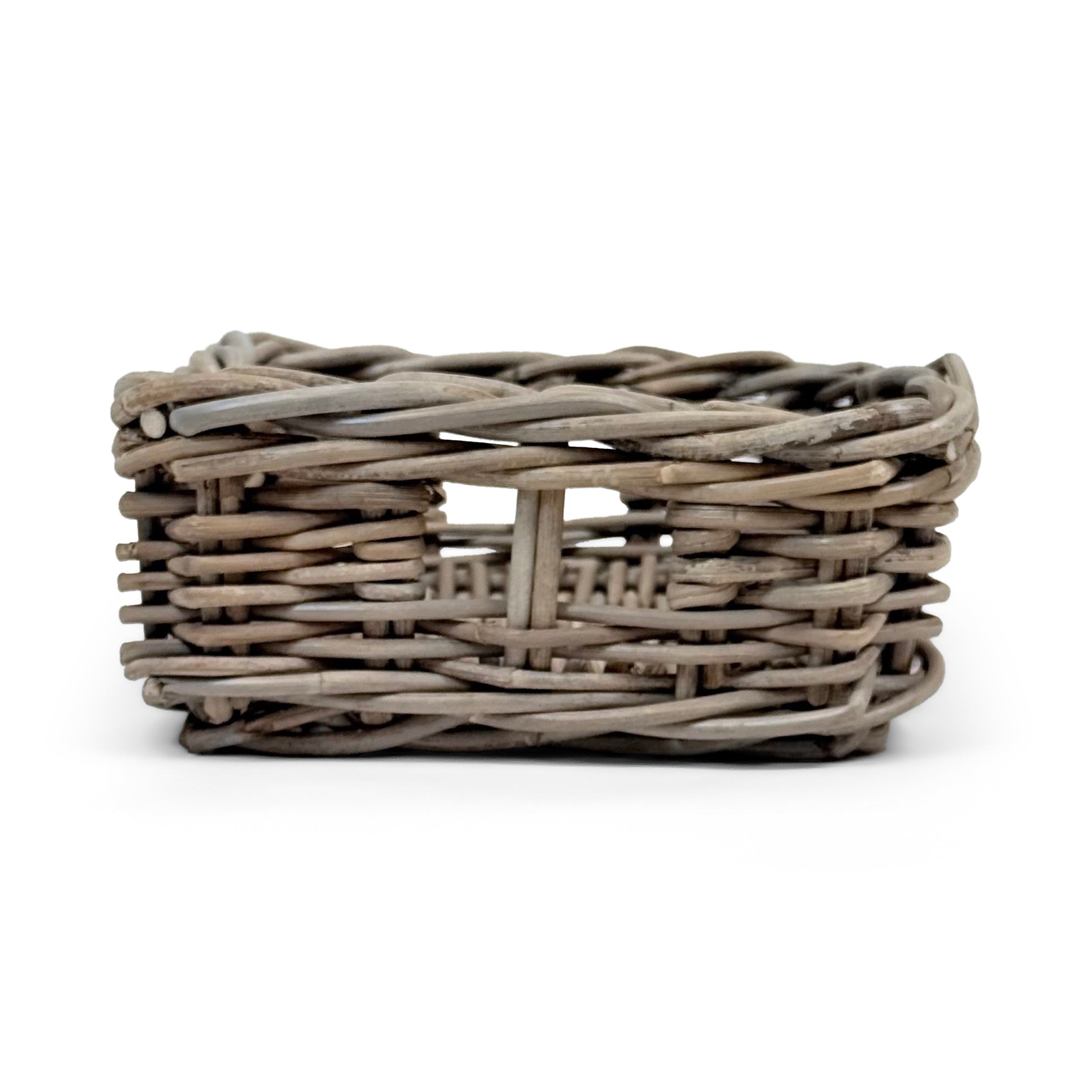 Rectangular Kubu Rattan Wicker Storage Baskets | Extra Small