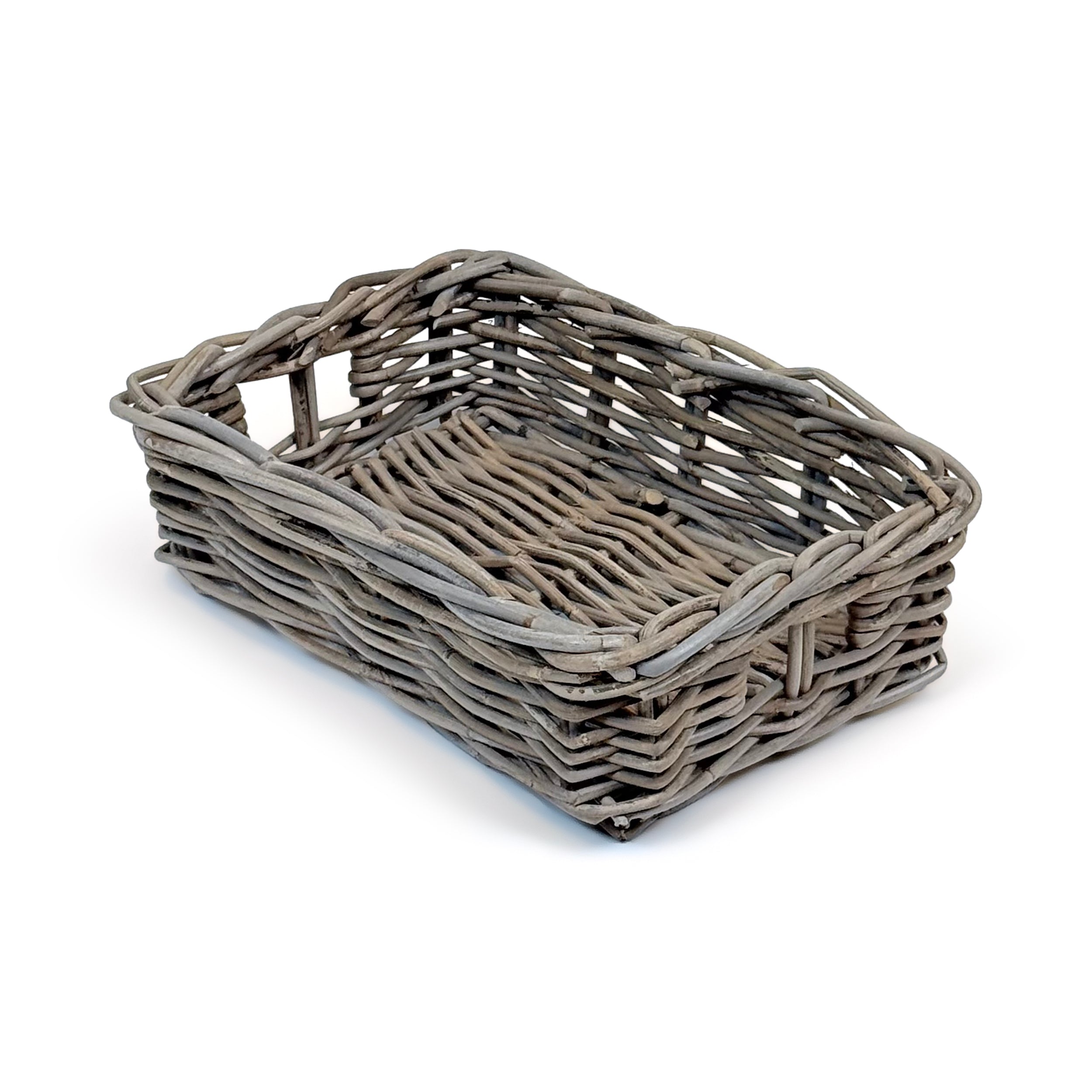 Rectangular Kubu Rattan Wicker Storage Baskets | Extra Small