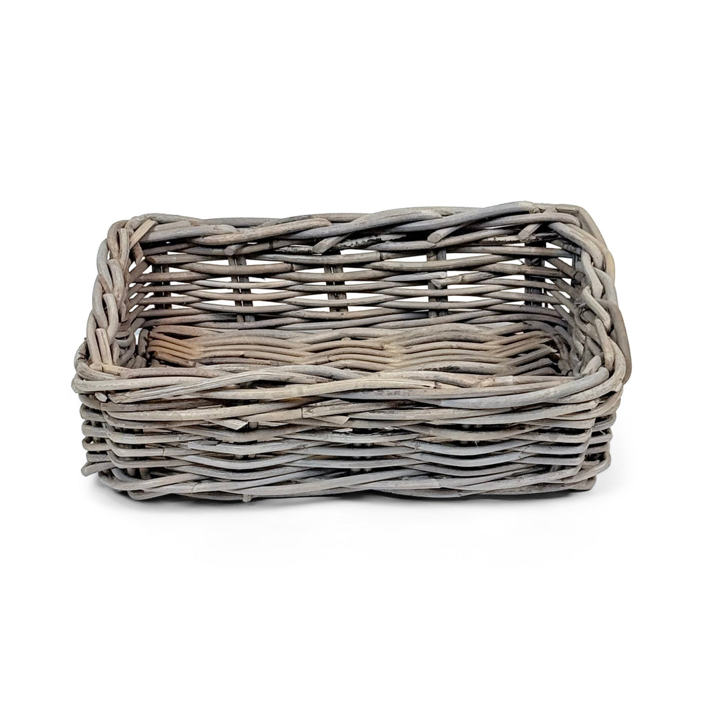 Rectangular Kubu Rattan Wicker Storage Baskets | Extra Small