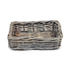 Rectangular Kubu Rattan Wicker Storage Baskets | Extra Small