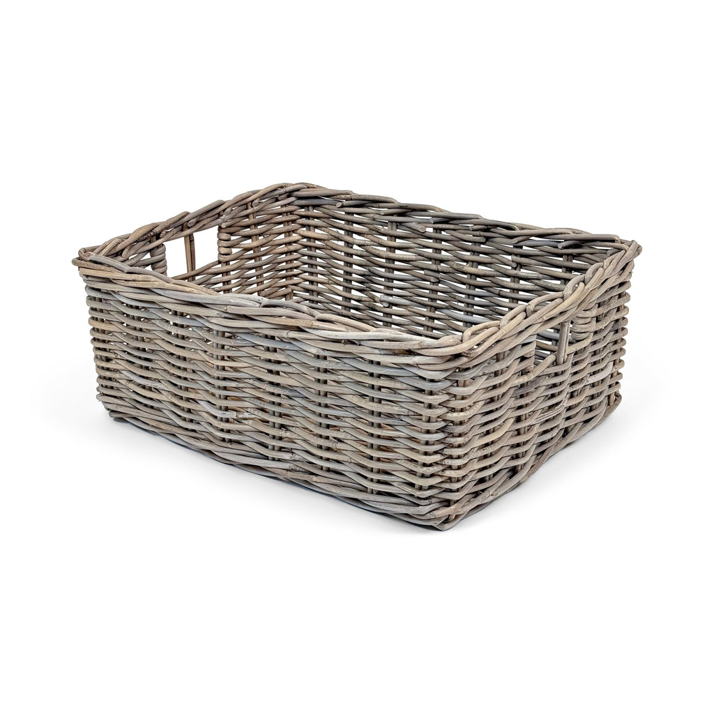 Rectangular Kubu Rattan Wicker Storage Baskets | Medium