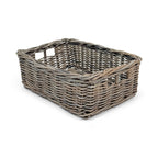 Rectangular Kubu Rattan Wicker Storage Baskets | Small