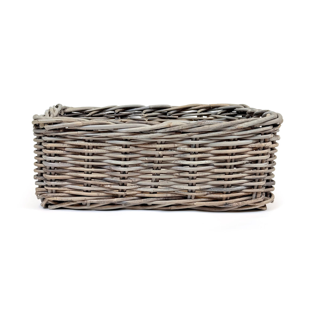 Rectangular Kubu Rattan Wicker Storage Baskets | Small