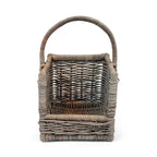 Kubu Grey Open End Wicker Log Basket
