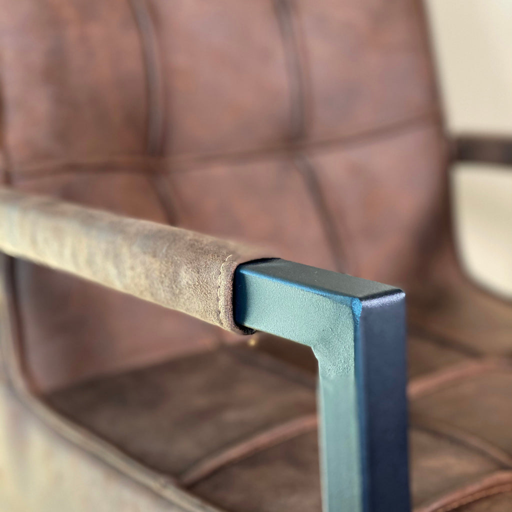 Shoreditch Industrial Dining Chair | Brown