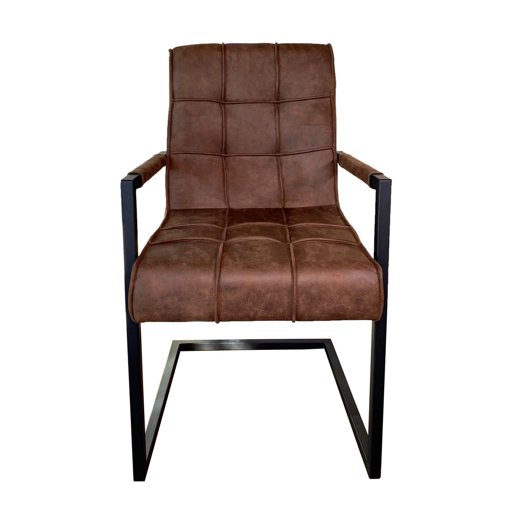 Shoreditch Industrial Dining Chair | Brown