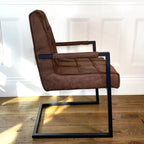 Shoreditch Industrial Dining Chair | Brown