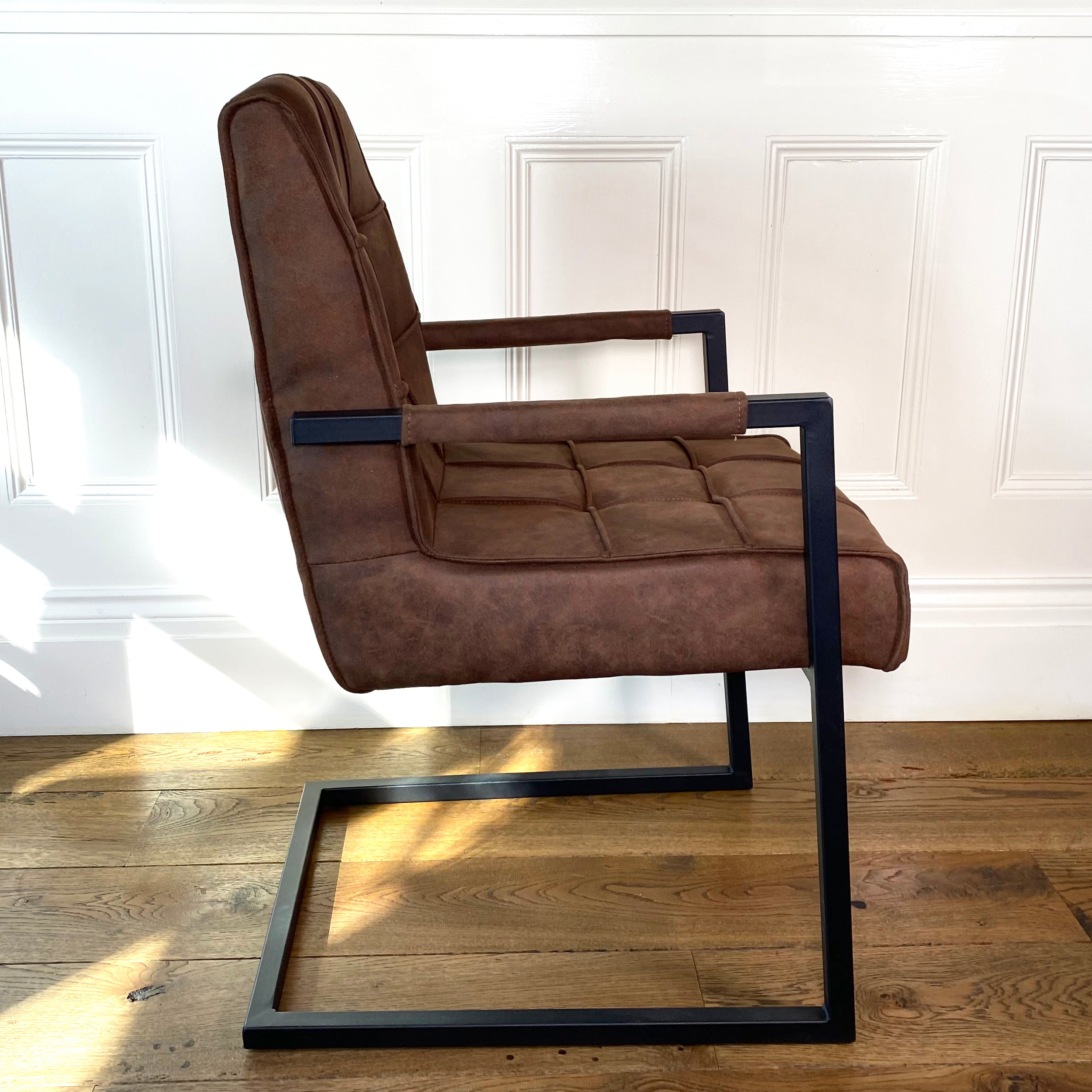 Shoreditch Industrial Dining Chair | Brown