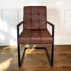 Shoreditch Industrial Dining Chair | Brown