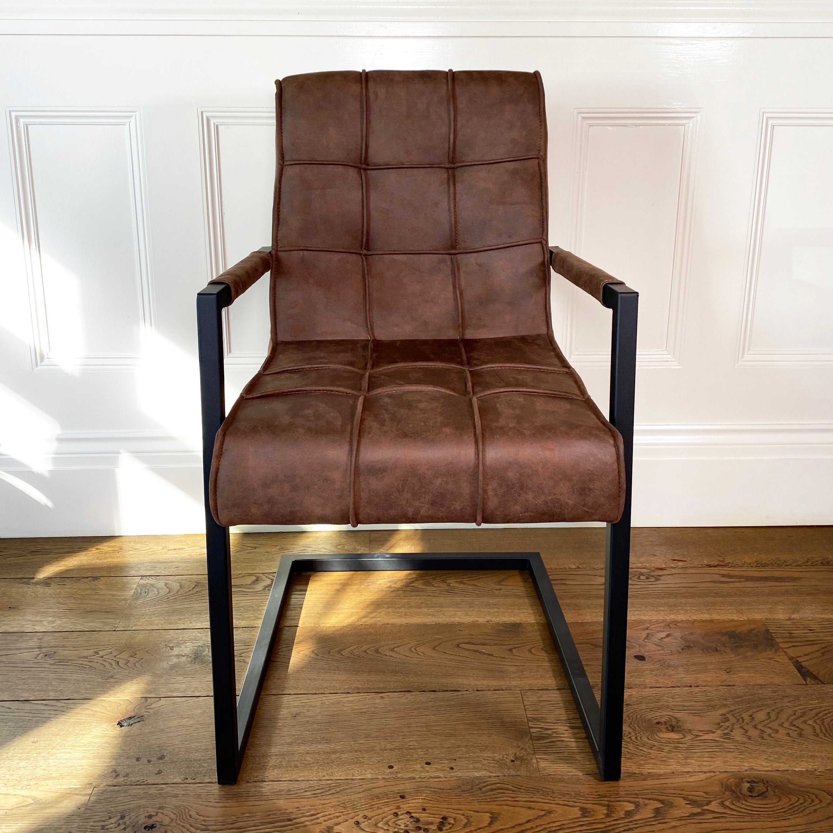 Shoreditch Industrial Dining Chair | Brown
