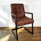 Shoreditch Industrial Dining Chair | Brown