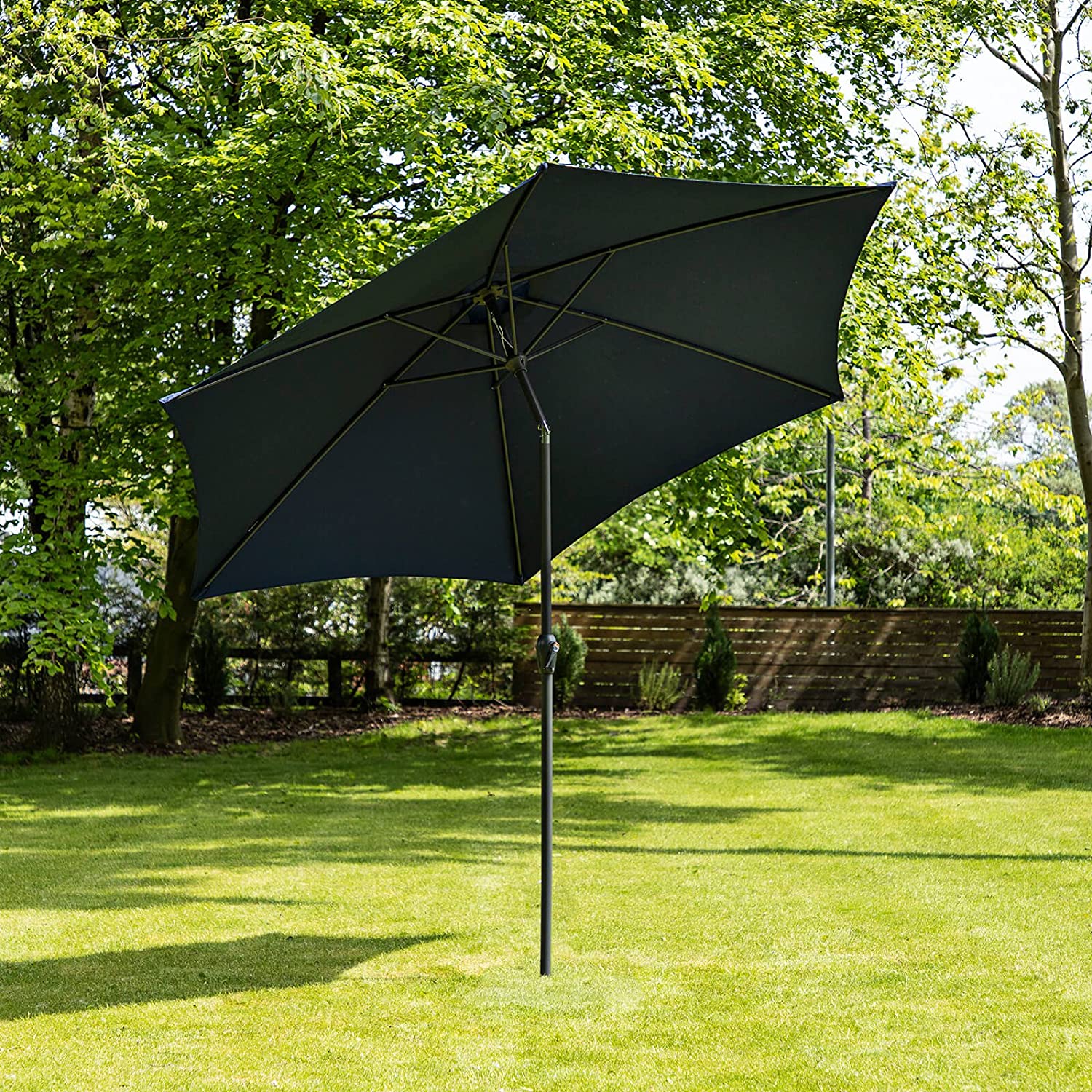 Crank & Tilt Garden Parasol | Blue