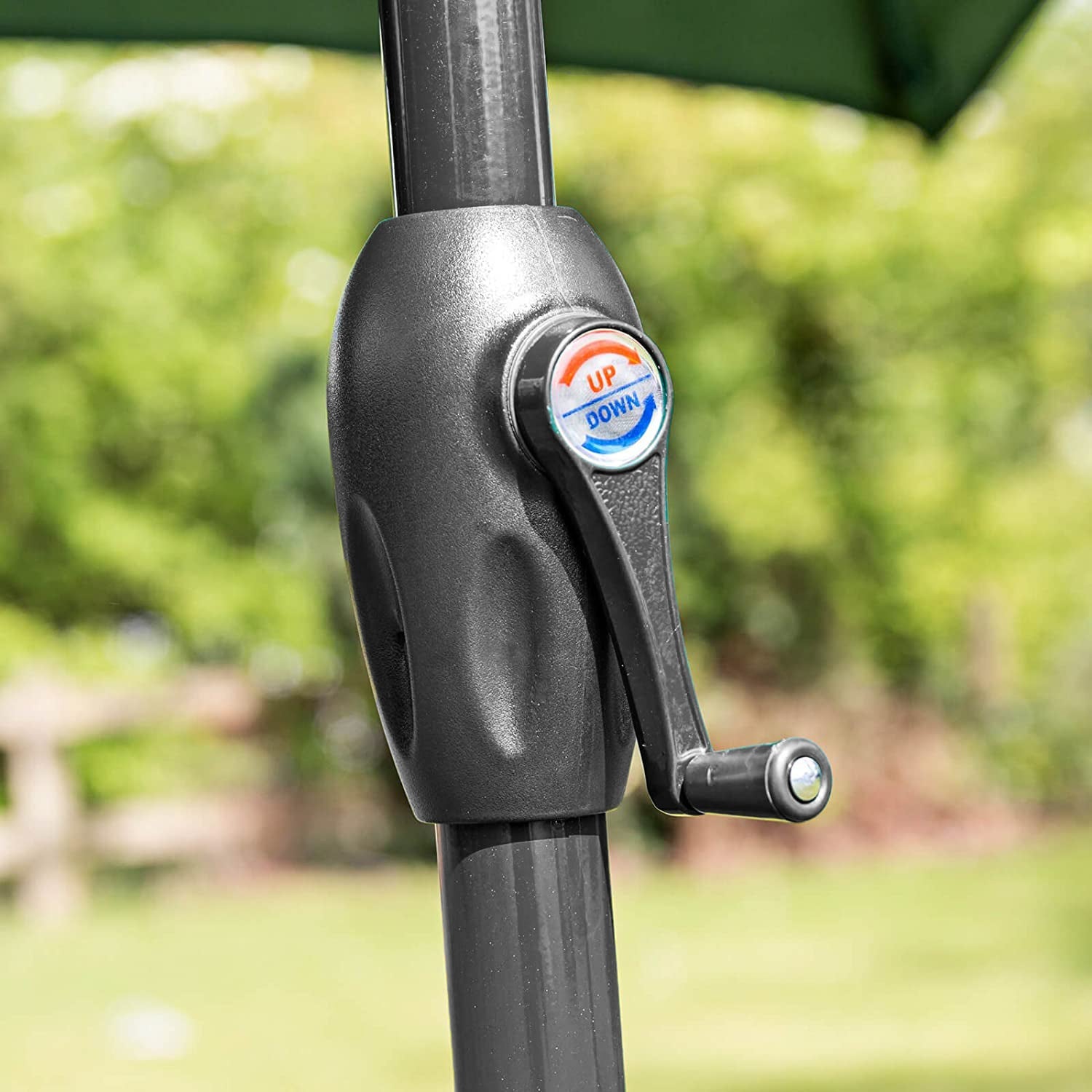 Crank & Tilt Garden Parasol | Green