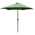 Crank & Tilt Garden Parasol | Green