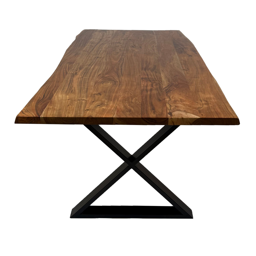 Vishnu Industrial Live Edge Dining Table (1.8 m)