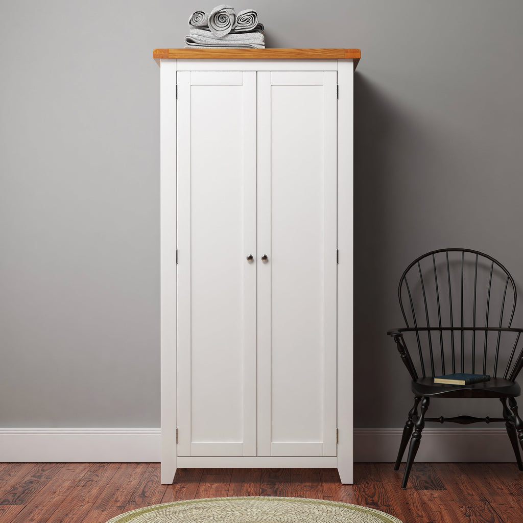 Cambridge Classic Cream Painted Oak Full Hanging Wardrobe