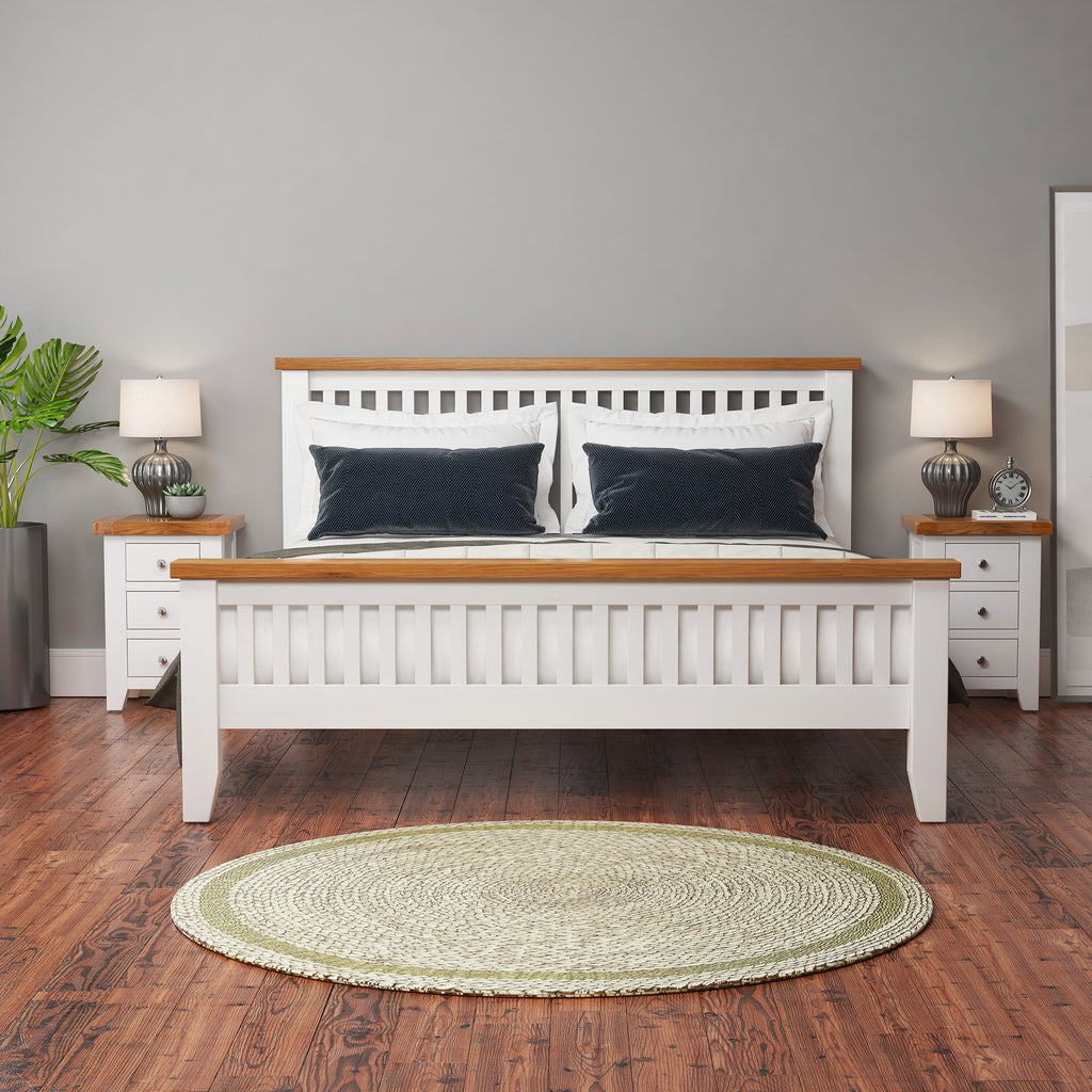 Cambridge Classic Cream Painted Oak 5ft Kingsize Bed