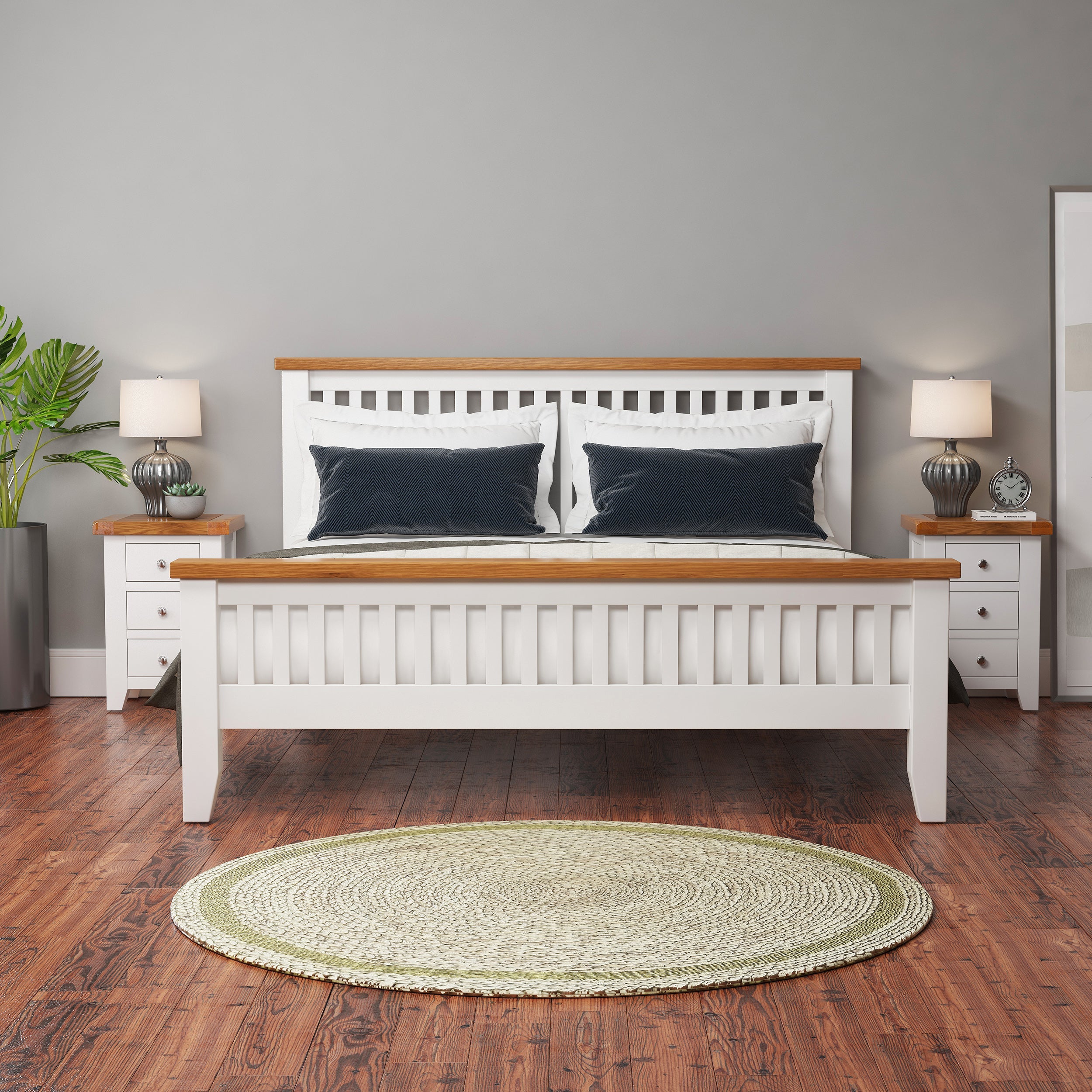 Cambridge Classic Cream Painted Oak 5ft Kingsize Bed