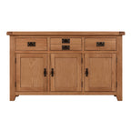 Cambridge Oak 3 Door 3 Drawer Sideboard