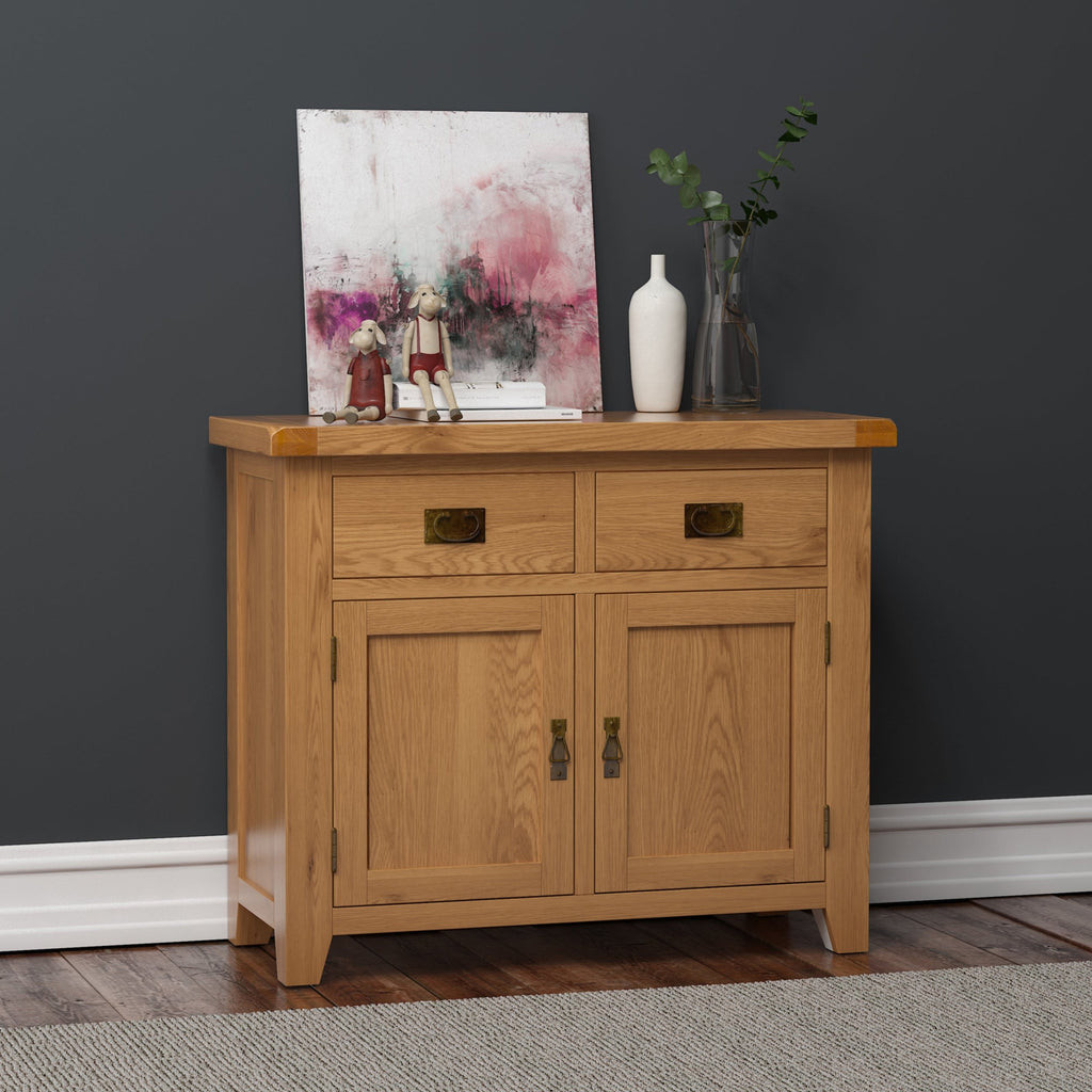 Cambridge Oak 2 Door 2 Drawer Sideboard