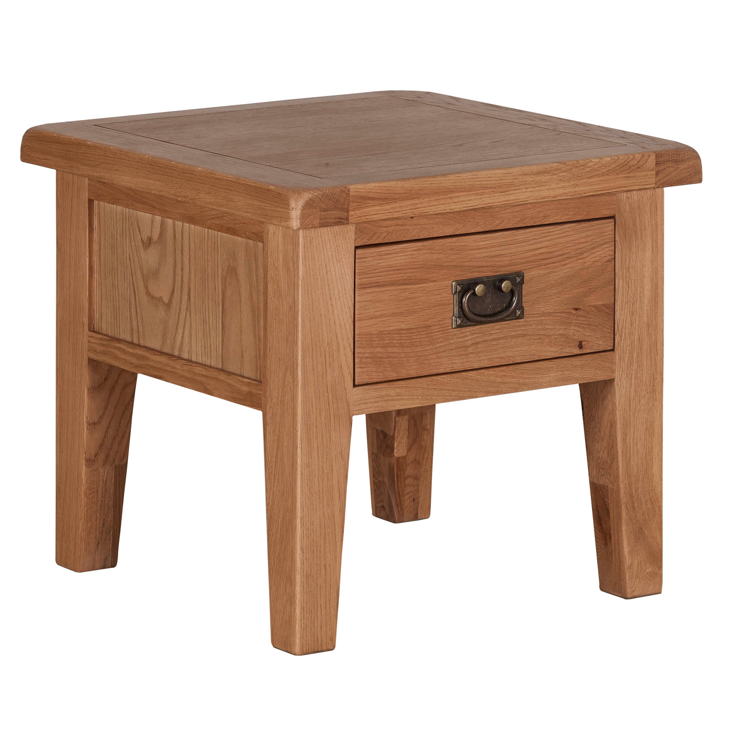 Cambridge Oak 1 Drawer Lamp Table
