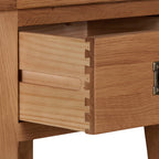 Cambridge Oak 1 Drawer Lamp Table