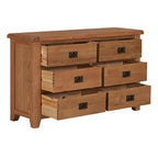 Cambridge Oak 6 Drawer Chest