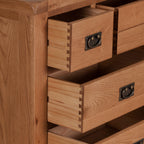 Cambridge Oak 3 Over 4 Chest Of Drawers