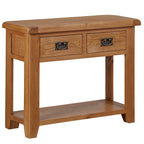 Cambridge Oak 2 Drawer Console Table