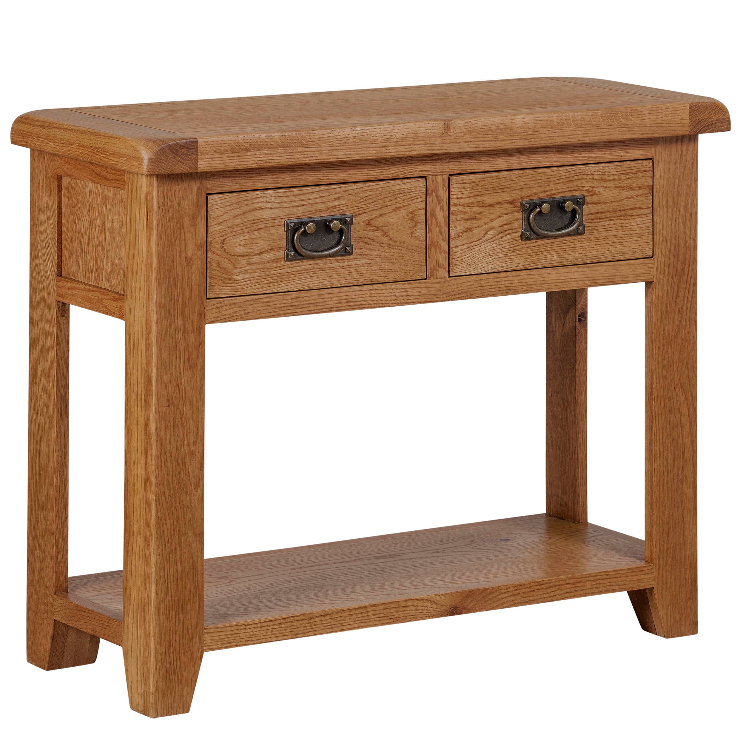 Cambridge Oak 2 Drawer Console Table