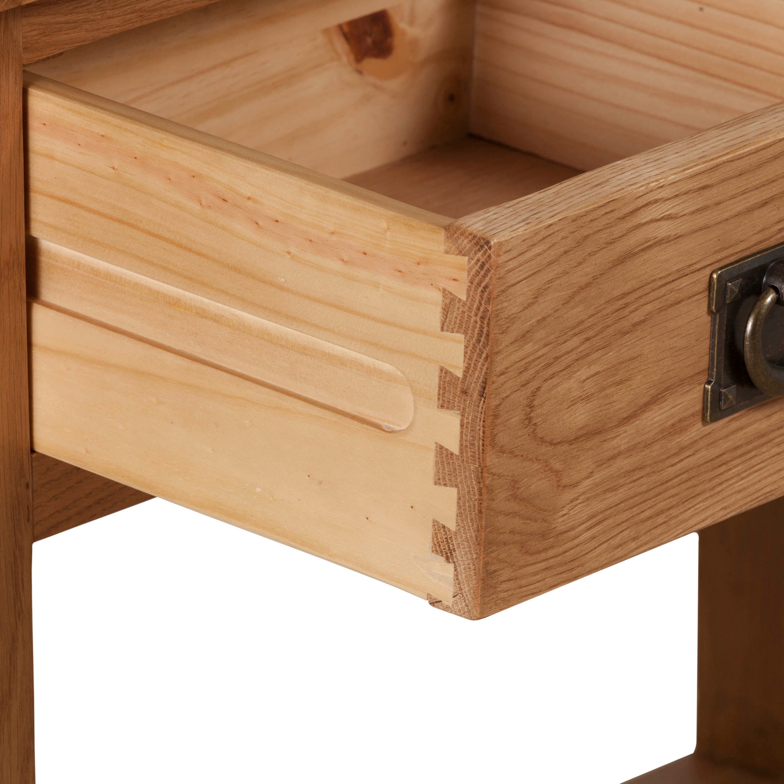 Cambridge Oak 2 Drawer Console Table