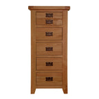 Cambridge Oak 5 Drawer Chest